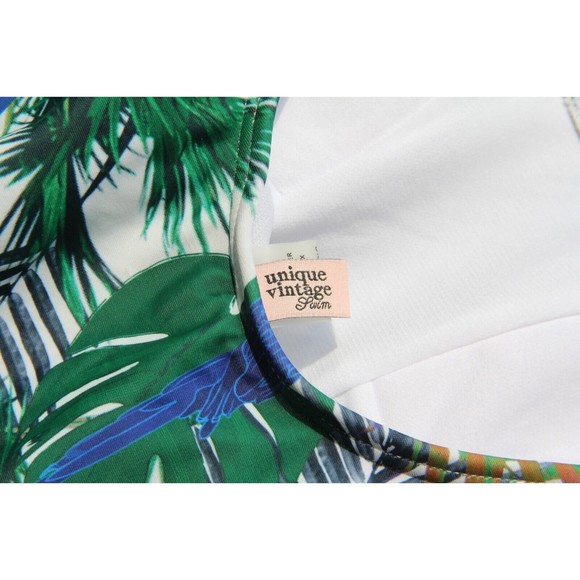 Unique Vintage Swim Parrot One-Piece Swimsuit Women's Size Small NEW - Picture 6 of 6